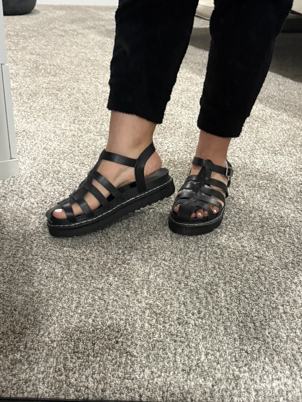 torrid Black Woven Strap Fisherman Sandals